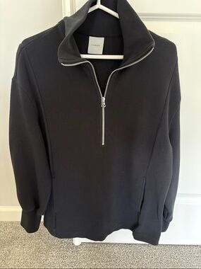 Varley Black Half-Zip Sweater
